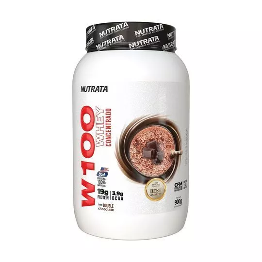 W100 Whey- Chocolate- 900g- Nutrata