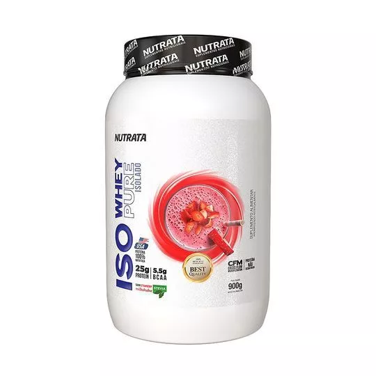 Iso Whey Pure- Milkshake De Morango- 900g