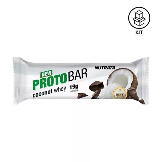 Protobar Whey- Coco- 8 Unidades- Nutrata