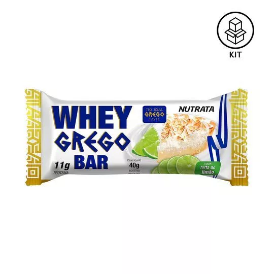 Whey Grego Bar- Torta De Limão- 12 Unidades- Nutrata