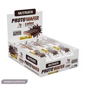 Proto Wafer<BR>- Chocolate Belga<BR>- 12 Unidades<BR>- Nutrata