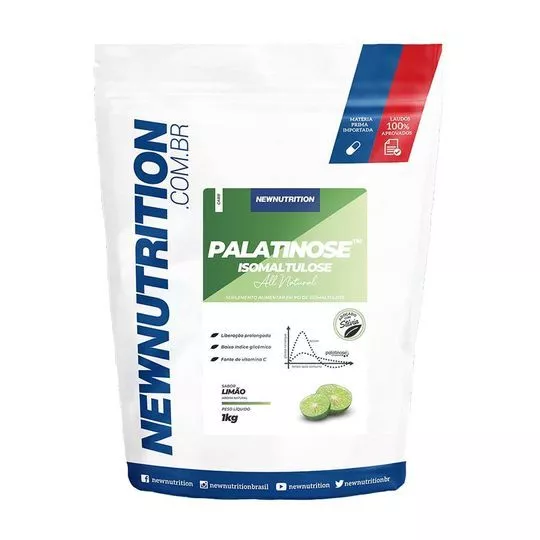 Palatinose Isomaltulose- Limão- 1Kg- New Nutrition