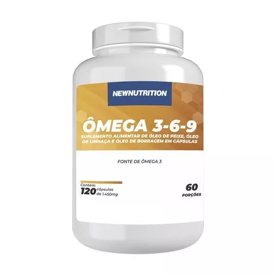 Ômega 3-6-9- 120 Cápsulas- New Nutrition