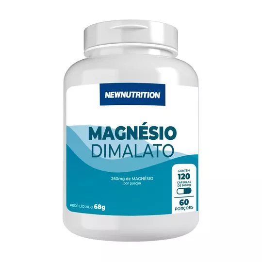 Magnésio Dimalato 260mg- 120 Cápsulas- New Nutrition