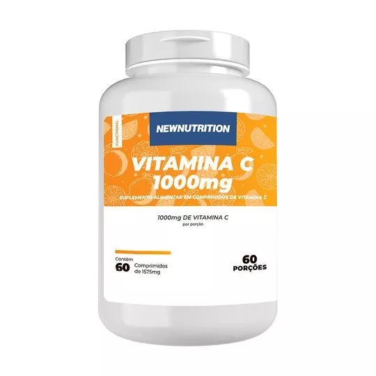 Vitamina C 1000mg- 60 Comprimidos- New Nutrition