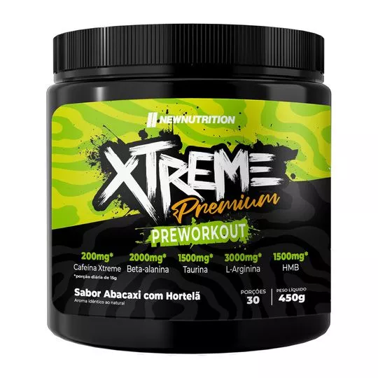 Pré-Treino Xtreme Premium- Abacaxi Com Hortelã- 450g