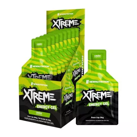 Gel Energy Xtreme - Limão- 10 Sachês