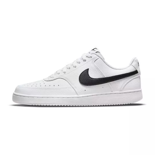 Tênis W Nike® Court Vision Lo Nn- Branco & Preto