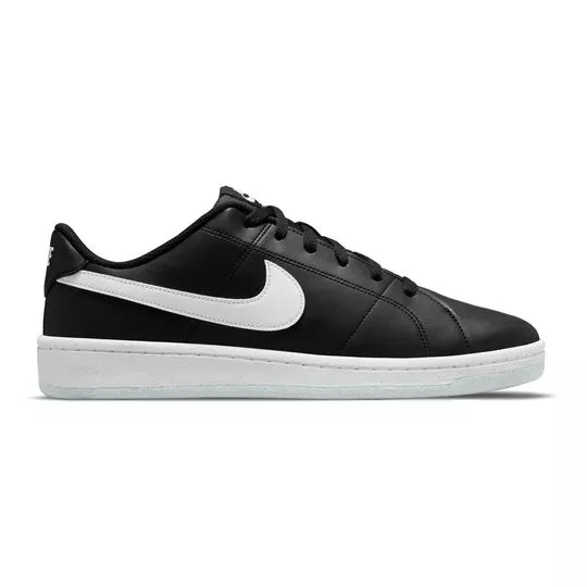 Tênis Nike® Court Royale 2 Next Nature- Preto & Branco