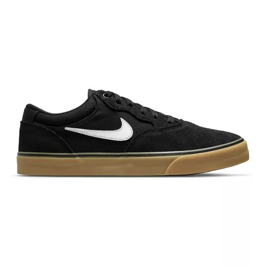 Tênis Nike® SB Chron 2- Preto & Branco