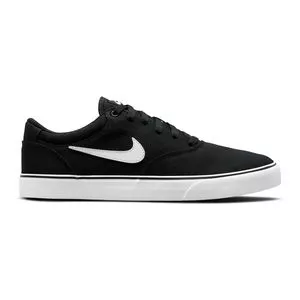 Tênis Nike® SB Chron 2 Canvas<BR>- Preto & Branco