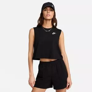 Cropped Com Bordado<BR>- Preto