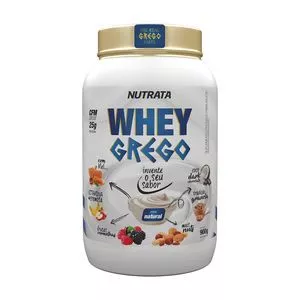 Whey Grego<BR>- Natural<BR>- 900g<BR>- Nutrata