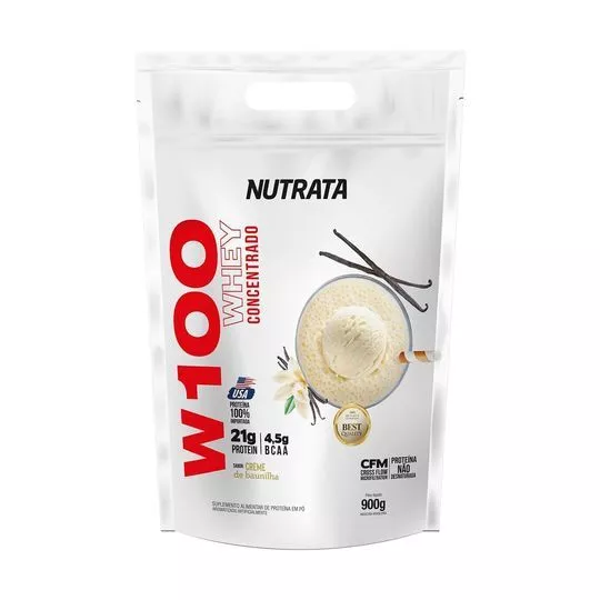 W100 Refil- Baunilha- 900g- Nutrata