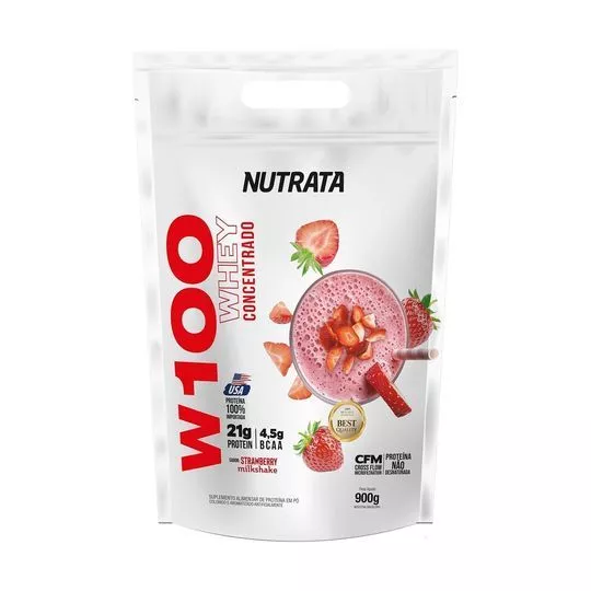 W100 Refil- Morango- 900g- Nutrata