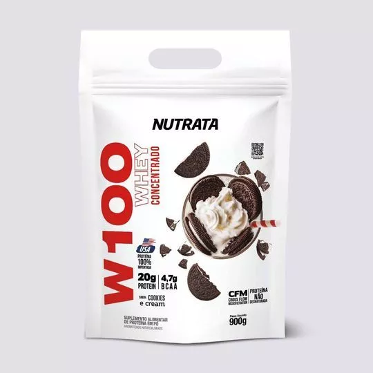 W100 Refil- Cookies & Cream- 900g- Nutrata