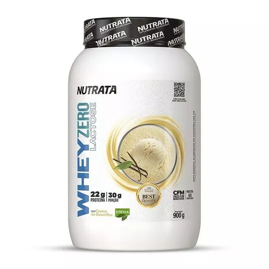 Whey Zero Lactose- Creme De Baunilha- 900g- Nutrata