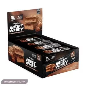 Kit De Barrinhas Best Whey<BR>- Chocolate Crocante<BR>- 12 Unidades<BR>- Atlhetica Nutrition