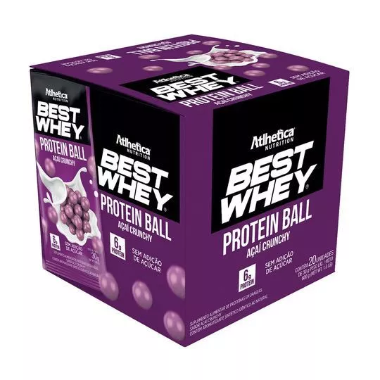 Best Whey® Protein Ball- Açaí- 20 Unidades- Atlhetica Nutrition