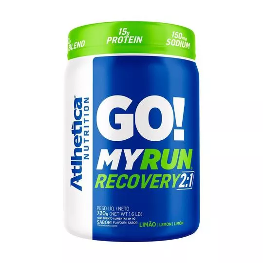 Go My Run Recovery- Limão- 720g- Atlhetica Nutrition