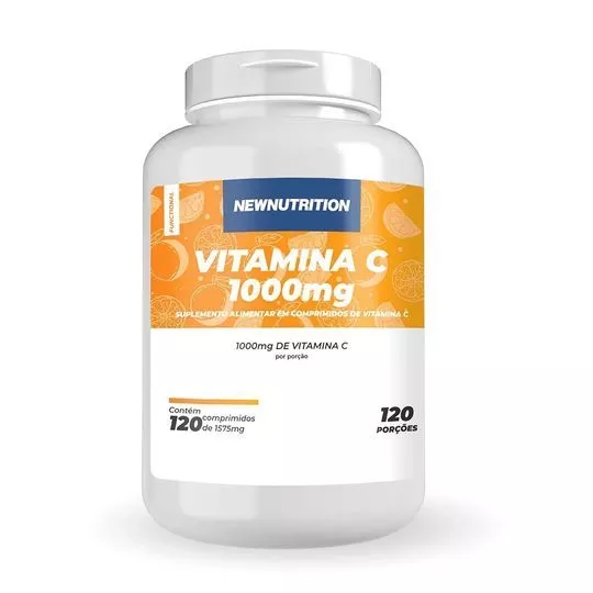 Vitamina C 1000mg- 120 Comprimidos- New Nutrition