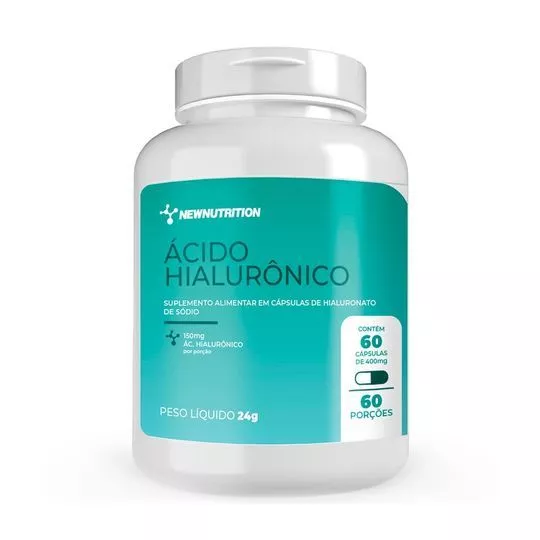 Ácido Hialurônico- 60 Cápsulas- New Nutrition