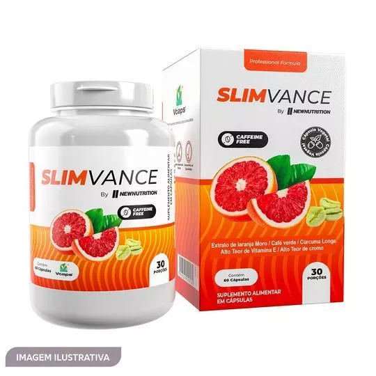 Slimvance Sem Cafeína- 60 Cápsulas- New Nutrition