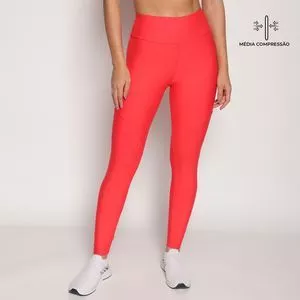 Legging Easy Care®, Proteção UV50+ & Compressão Média<BR>- Laranja