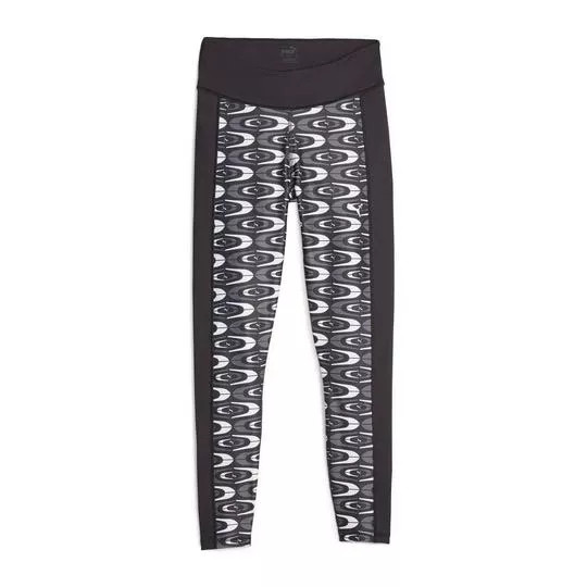 Legging Abstrata- Preta & Branca