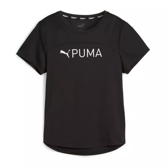 Camiseta Puma®- Preta