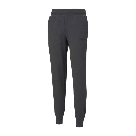 Calça Jogger Com Bolsos- Cinza Escuro