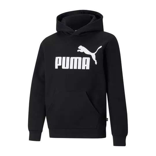 Blusão Em Moletom Puma®- Preto