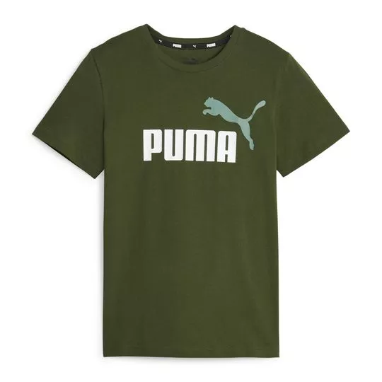 Camiseta Puma®- Verde Militar