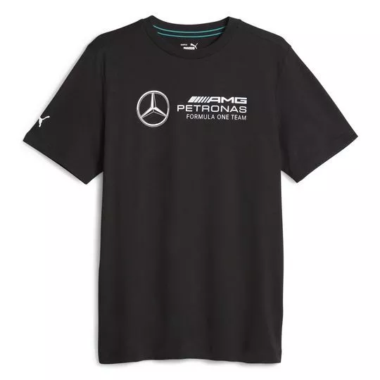 Camiseta Mercedes®- Preta & Branca