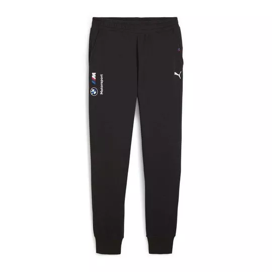 Calça Jogger Com Inscrição- Preta