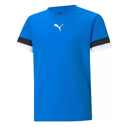 Camiseta Puma®- Azul & Branca