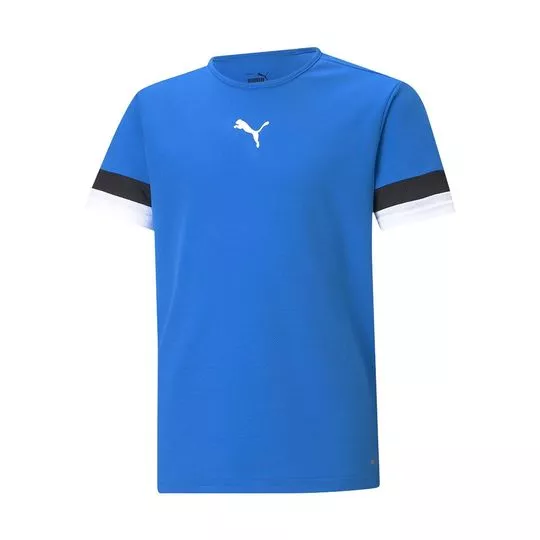 Camiseta Puma®- Azul & Branca