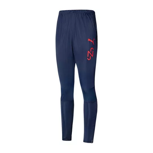 Calça Reta Neymar Jr®- Azul Marinho & Vermelha