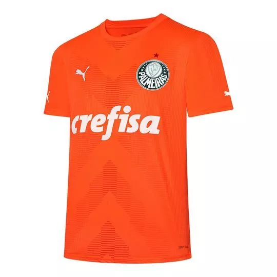 Camiseta Palmeiras®- Laranja & Off White