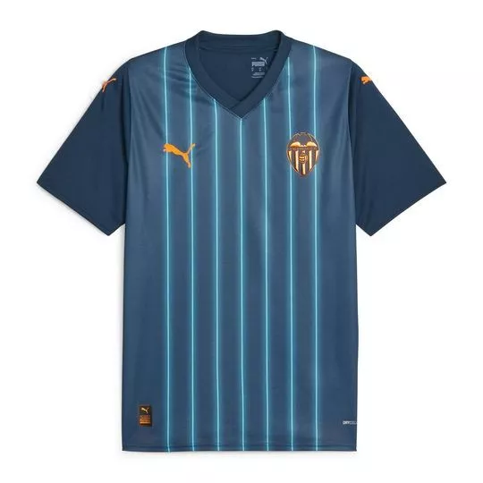 Camiseta Valencia CF®- Azul Escuro & Azul Claro