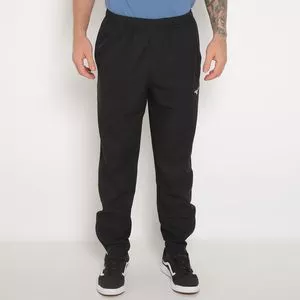 Calça Jogger Com Bordado<BR>- Preta