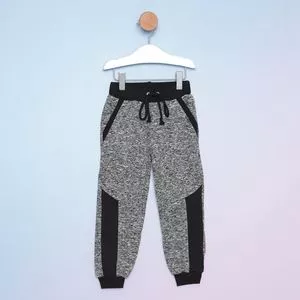 Calça Jogger<BR>- Cinza & Preta<BR>- Paraíso