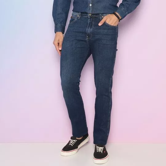 Calça Jeans Skinny- Azul Escuro