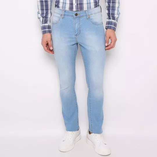 Calça Jeans Skinny- Azul Claro