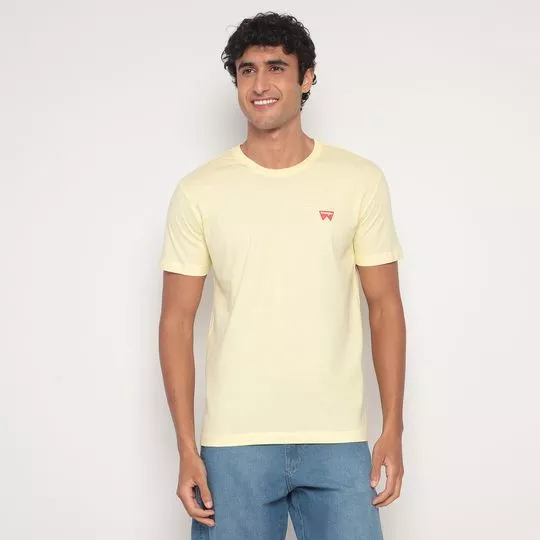 Camiseta Wrangler®- Amarelo Claro