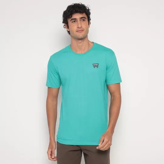 Camiseta Wrangler®- Verde Água