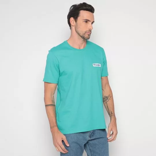 Camiseta Wrangler®- Verde Água