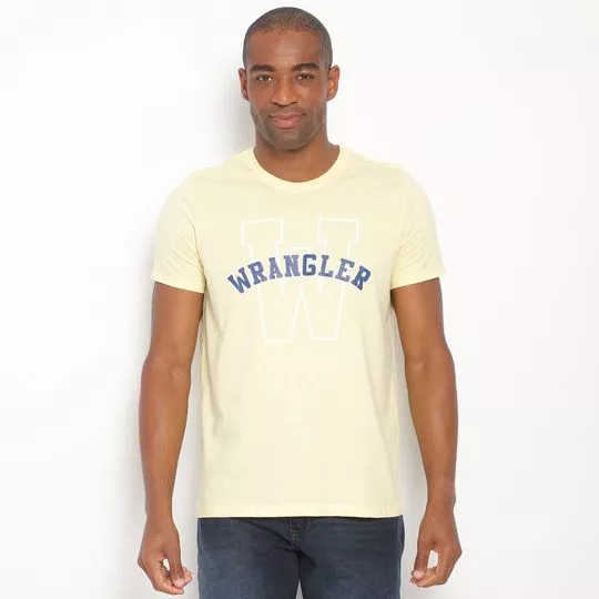 Camiseta Wrangler®- Amarela & Azul