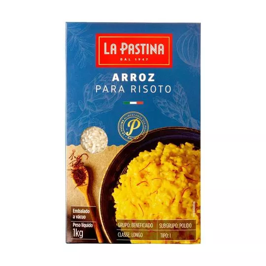 Arroz Para Risoto - 1Kg - La Pastina