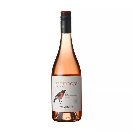 Vinho Petirrojo Rosé- Malbec & Syrah- Chile, Valle de Colchagua- 750ml- Bisquertt Family Vineyards